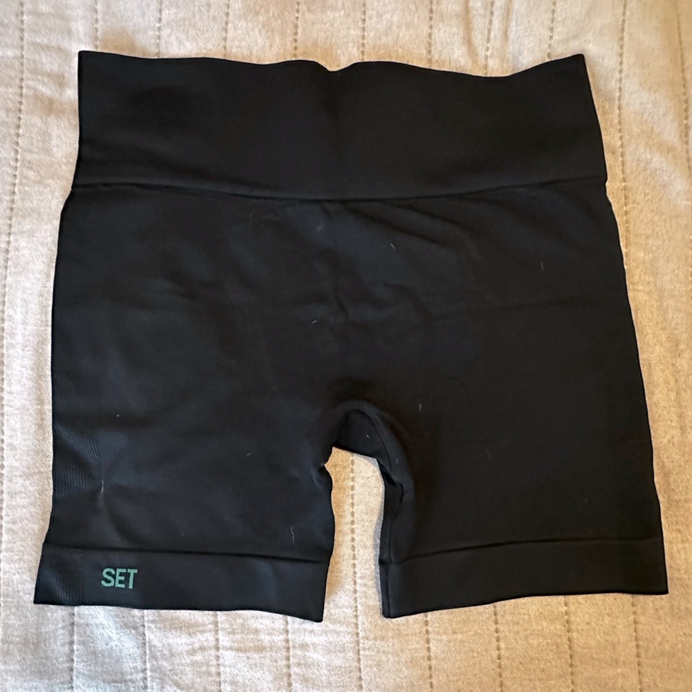 SET Active Black Bike Shorts